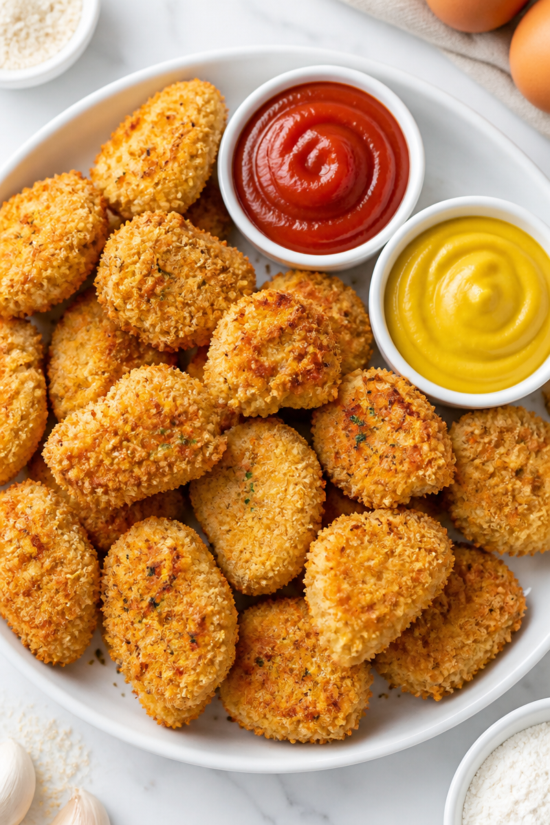 Crispy Baked Chicken Nugget Homemade
