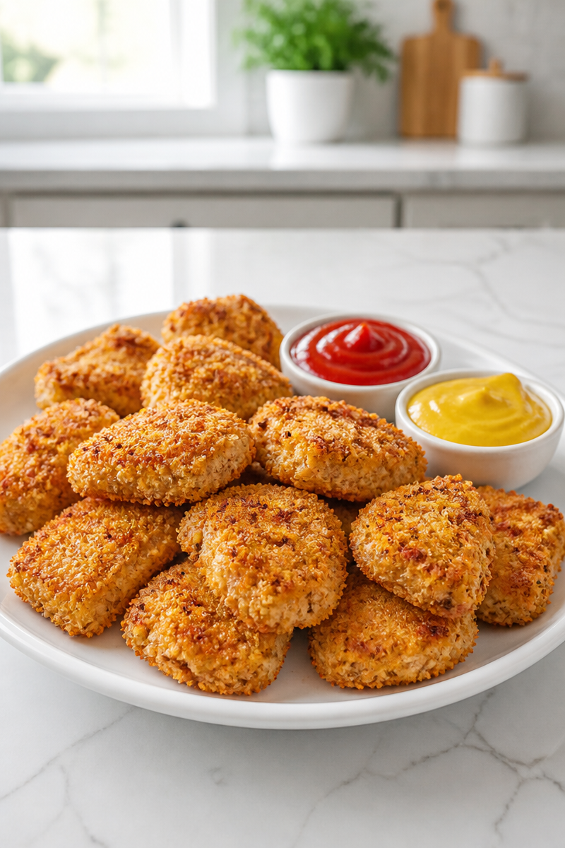 Crispy Baked Chicken Nugget Homemade