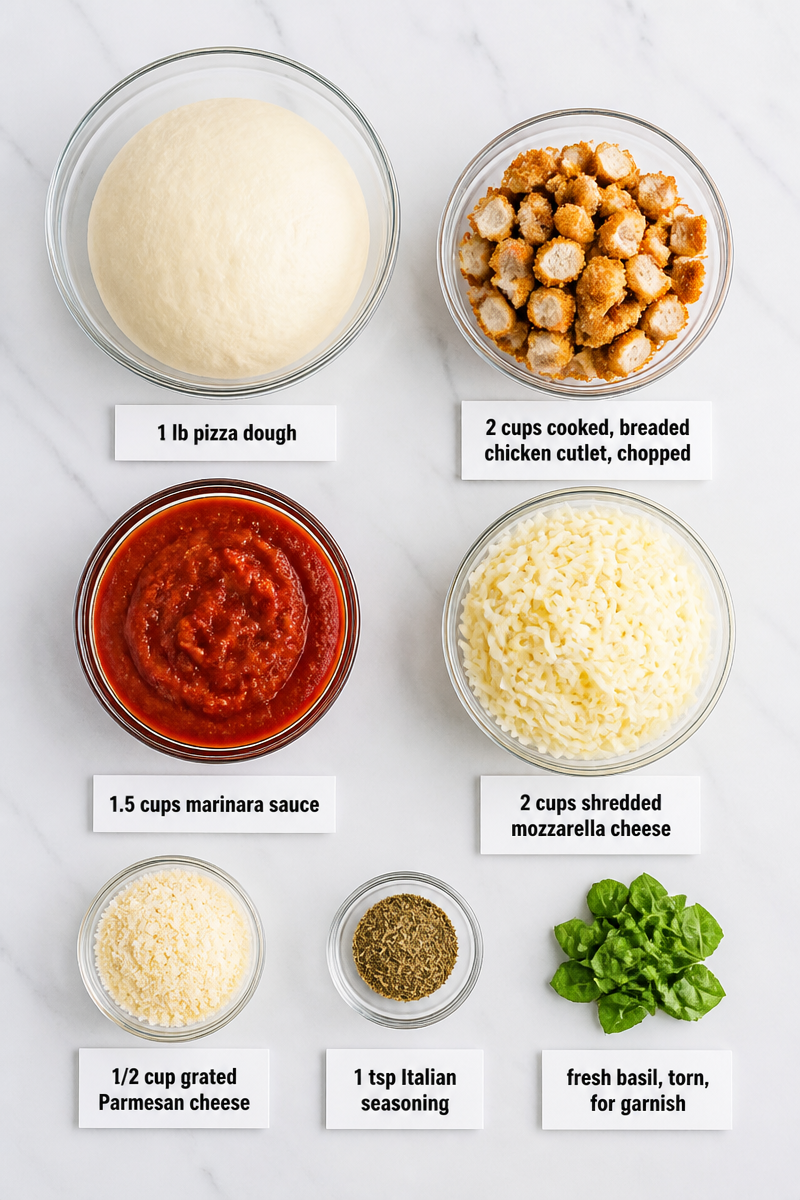 Crispy Baked Chicken Parmesan Pizza Crispy Baked Chicken Parmesan Pizza