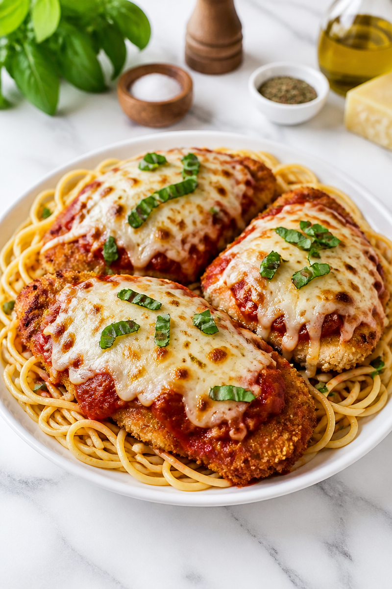 Crispy Baked Chicken Parmesan Recipe Crispy Baked Chicken Parmesan Recipe