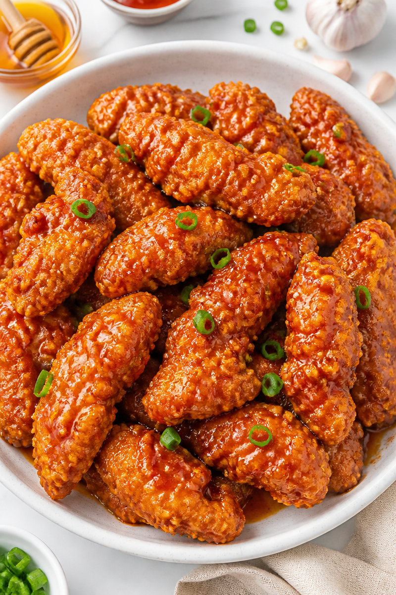 Crispy Baked Chicken Tender Honey Sriracha Crispy Baked Chicken Tender Honey Sriracha