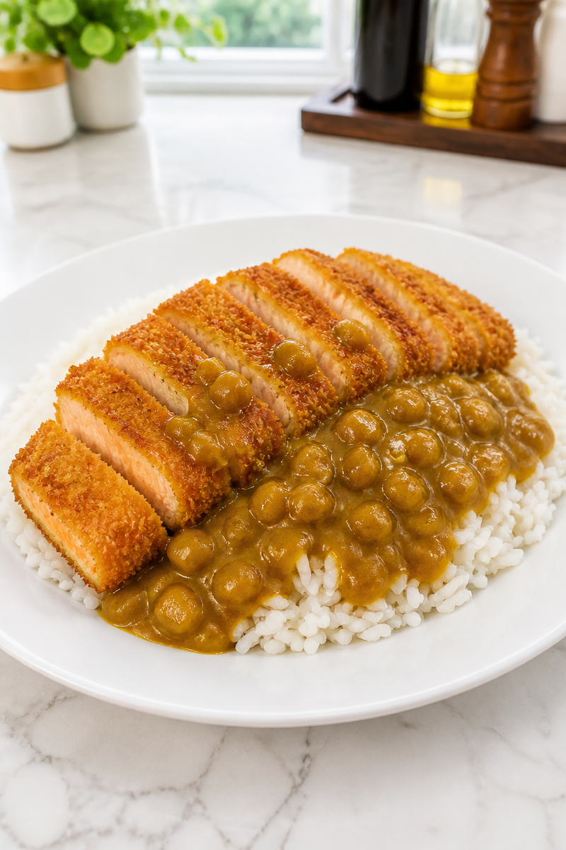 Crispy Baked Salmon Katsu Curry Crispy Baked Salmon Katsu Curry