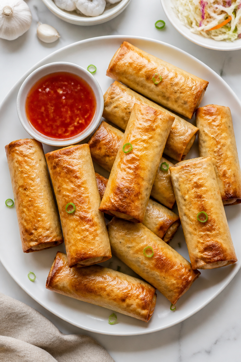 Crispy Baked Shrimp Egg Roll Sweet