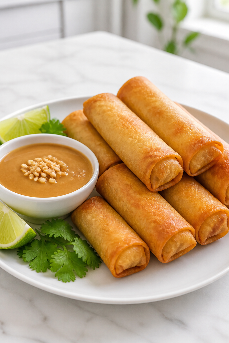Crispy Baked Shrimp Spring Roll Peanut Crispy Baked Shrimp Spring Roll Peanut