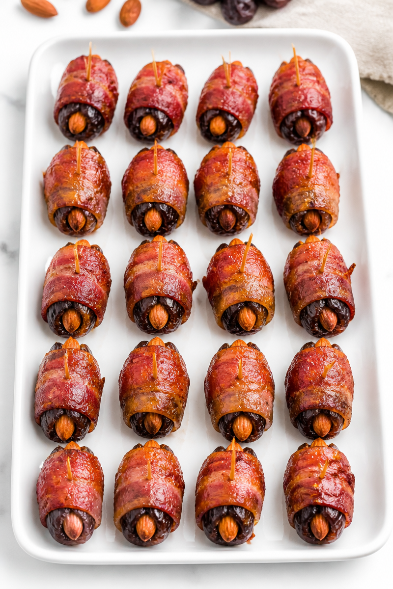 Crispy Baked Turkey Bacon Wrapped Date Crispy Baked Turkey Bacon Wrapped Date