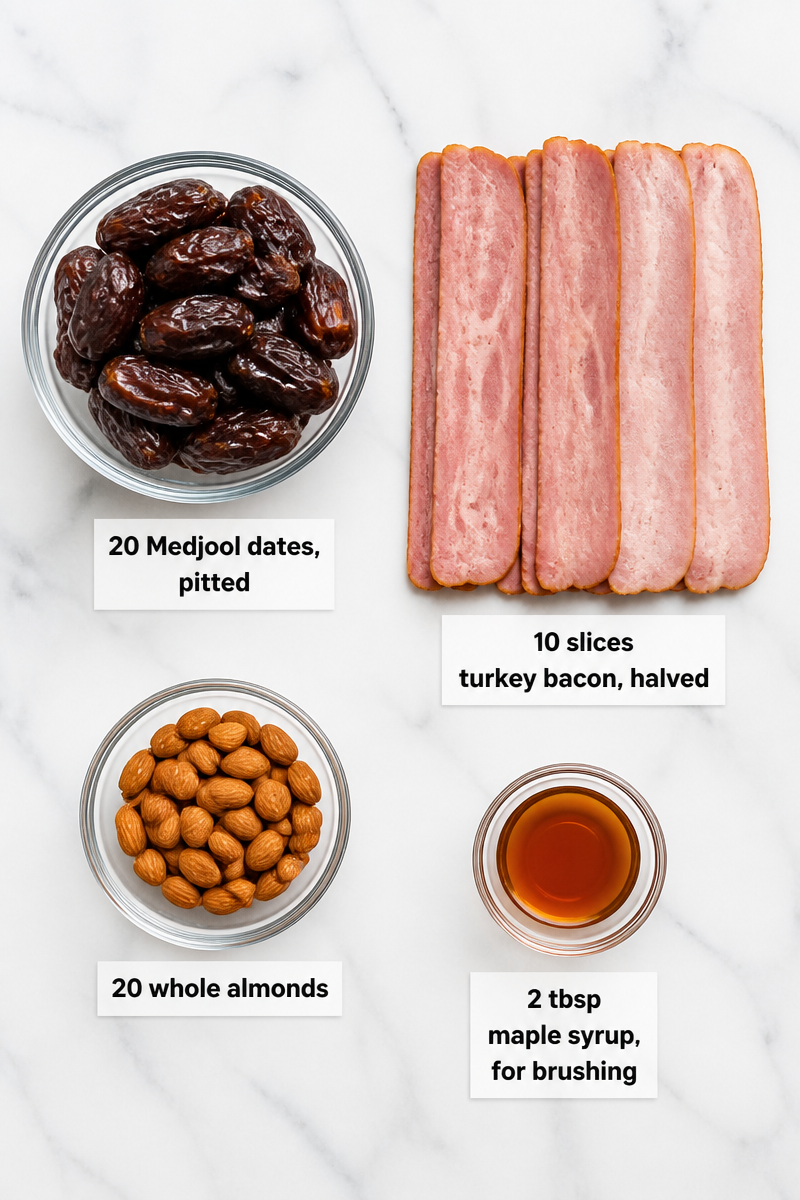 Crispy Baked Turkey Bacon Wrapped Date Crispy Baked Turkey Bacon Wrapped Date