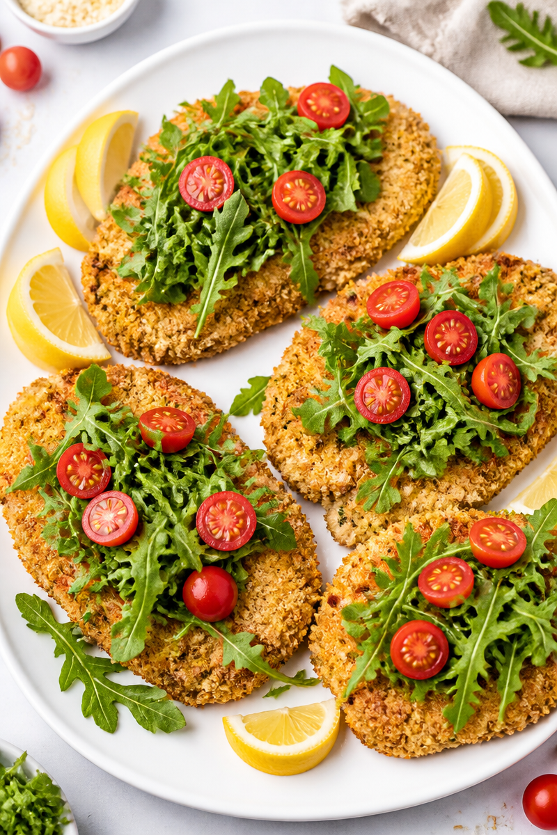 Crispy Baked Turkey Cutlet Milanese Crispy Baked Turkey Cutlet Milanese