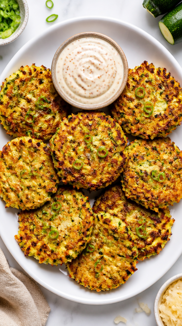 Crispy Baked Zucchini Kraut Fritter