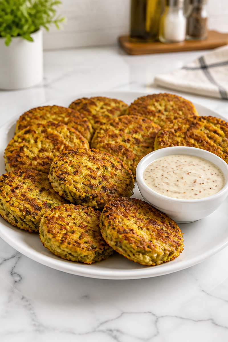 Crispy Baked Zucchini Kraut Fritter