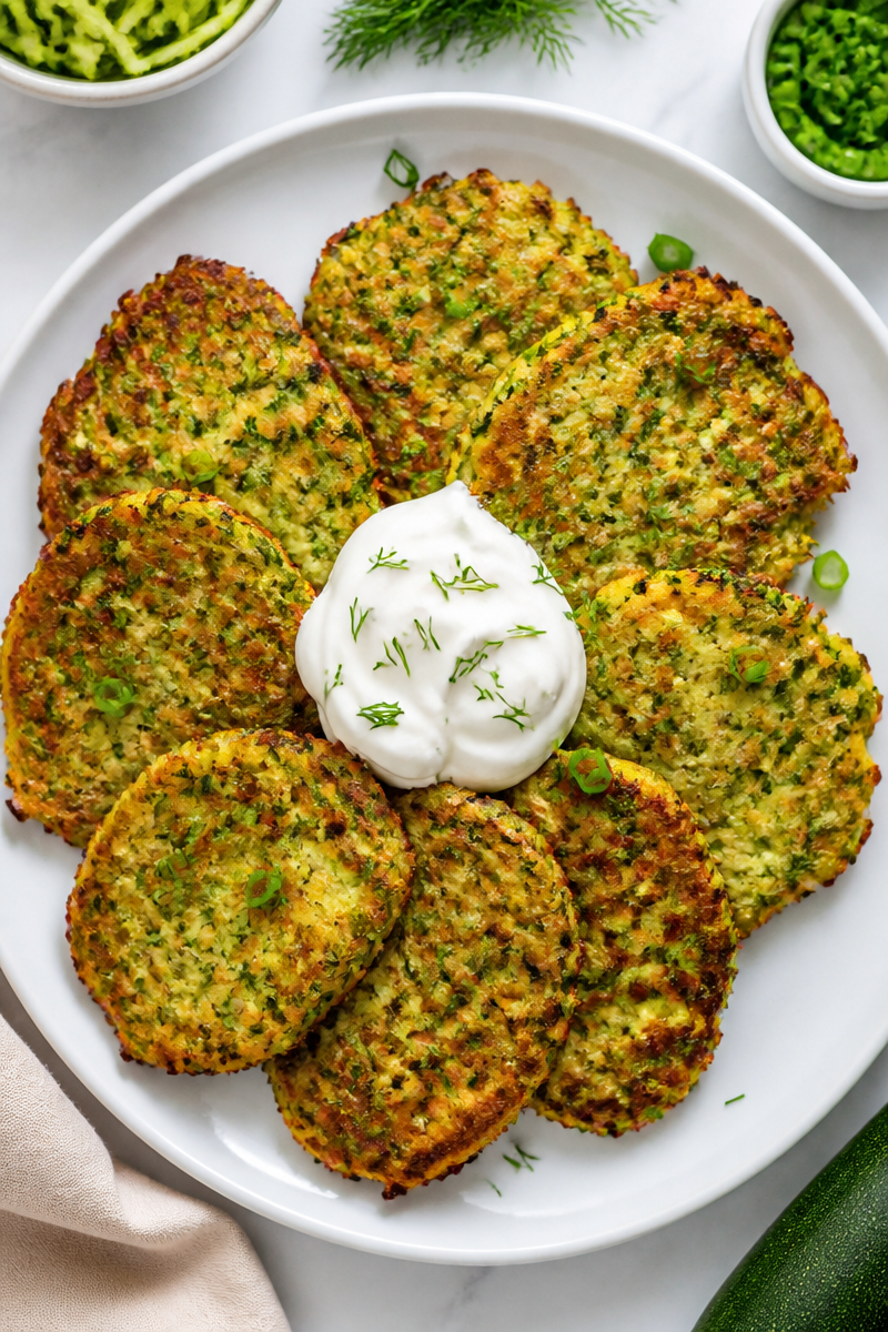 Crispy Baked Zucchini Pancake Dill Crispy Baked Zucchini Pancake Dill
