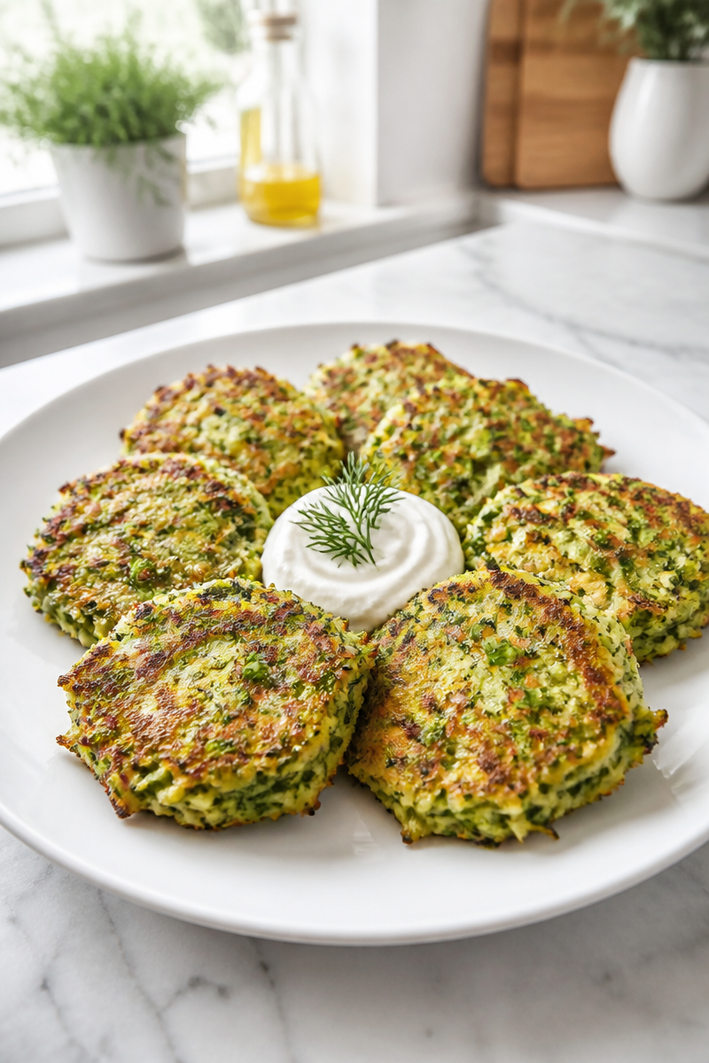Crispy Baked Zucchini Pancake Dill Crispy Baked Zucchini Pancake Dill