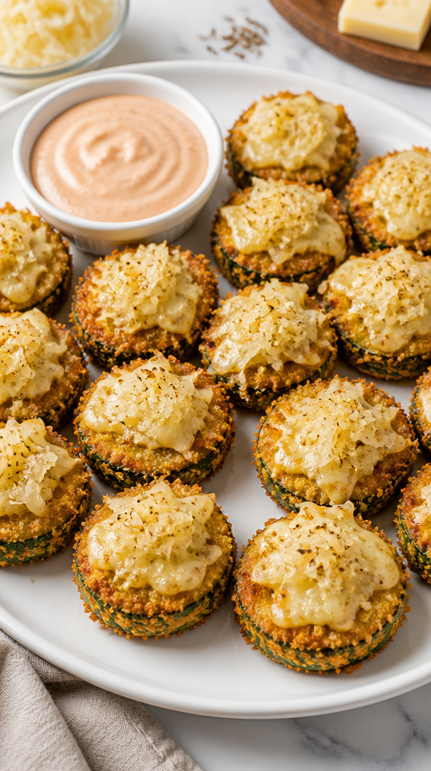 Crispy Baked Zucchini Reuben Bite Crispy Baked Zucchini Reuben Bite