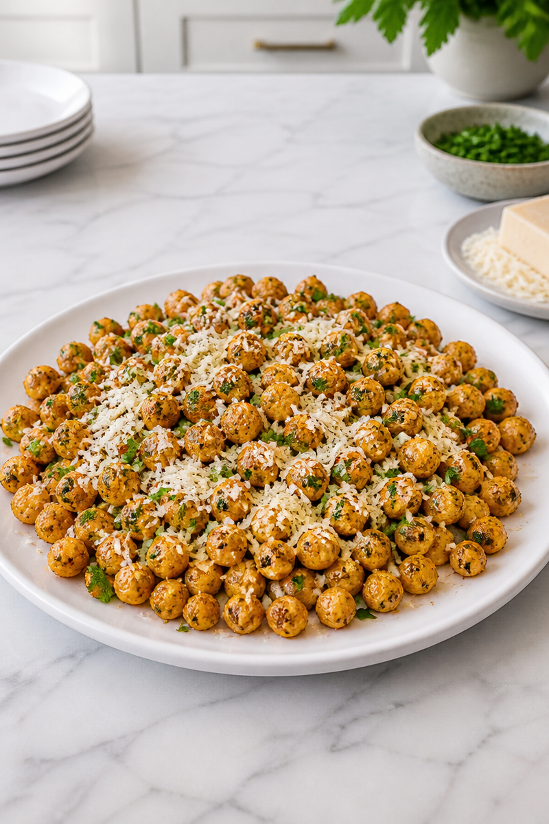 Crispy Parmesan Garlic Roasted Chickpeas Crispy Parmesan Garlic Roasted Chickpeas