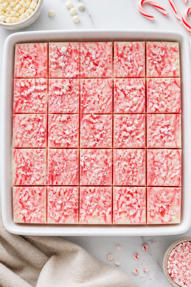 Easy 3-Ingredient Christmas Peppermint Fudge Easy 3-Ingredient Christmas Peppermint Fudge