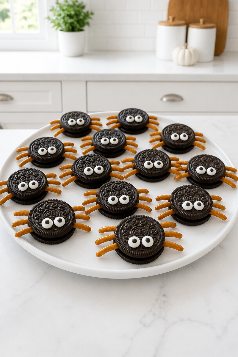 Easy 3-Ingredient Oreo Spider Cookies Easy 3-Ingredient Oreo Spider Cookies