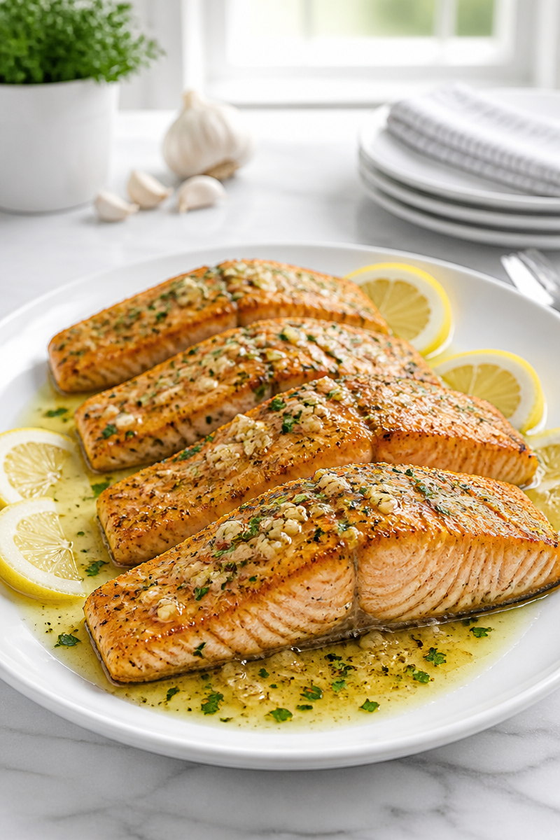 Easy Keto Garlic Butter Salmon Easy Keto Garlic Butter Salmon