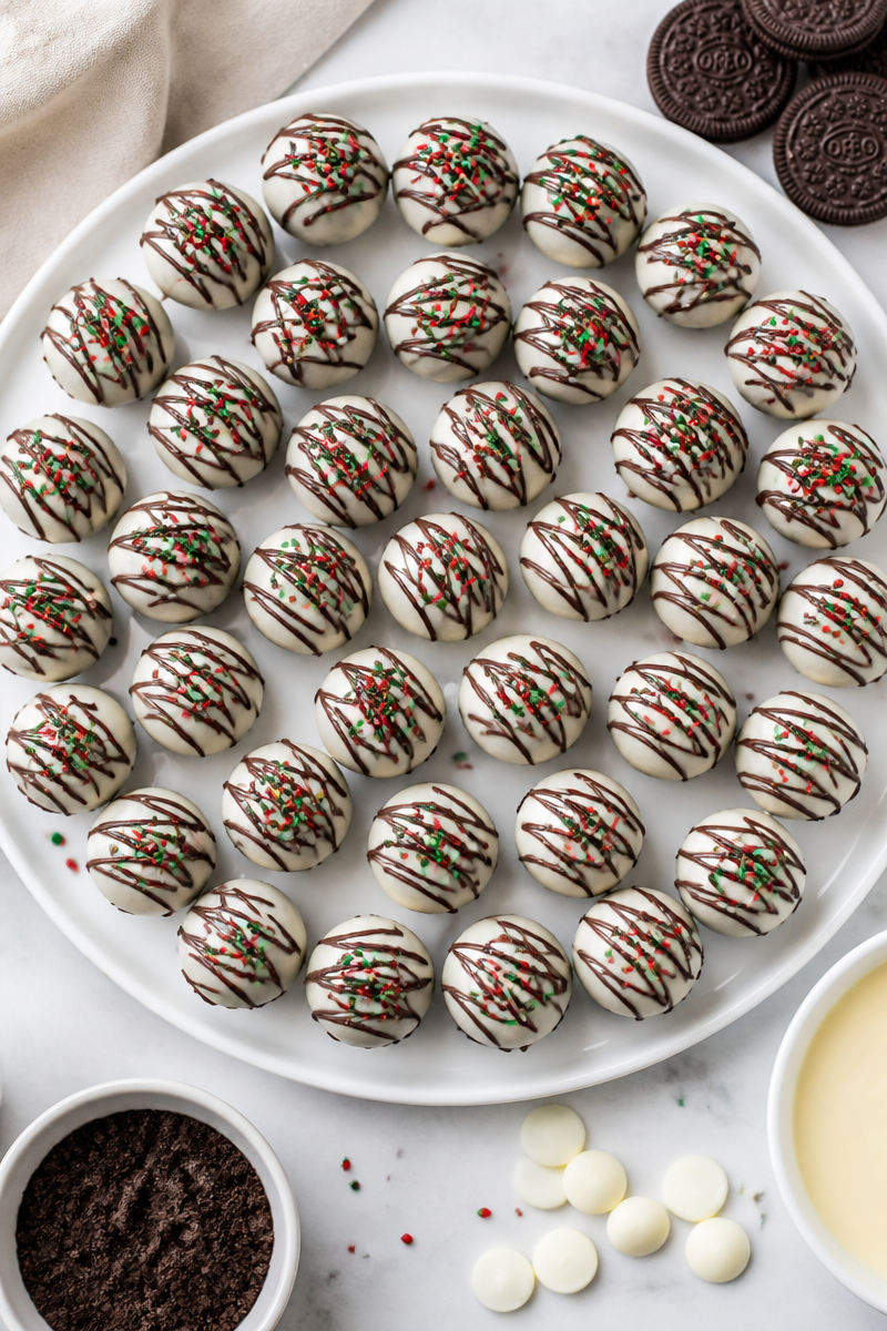 Easy No Bake Christmas Oreo Truffle Easy No Bake Christmas Oreo Truffle