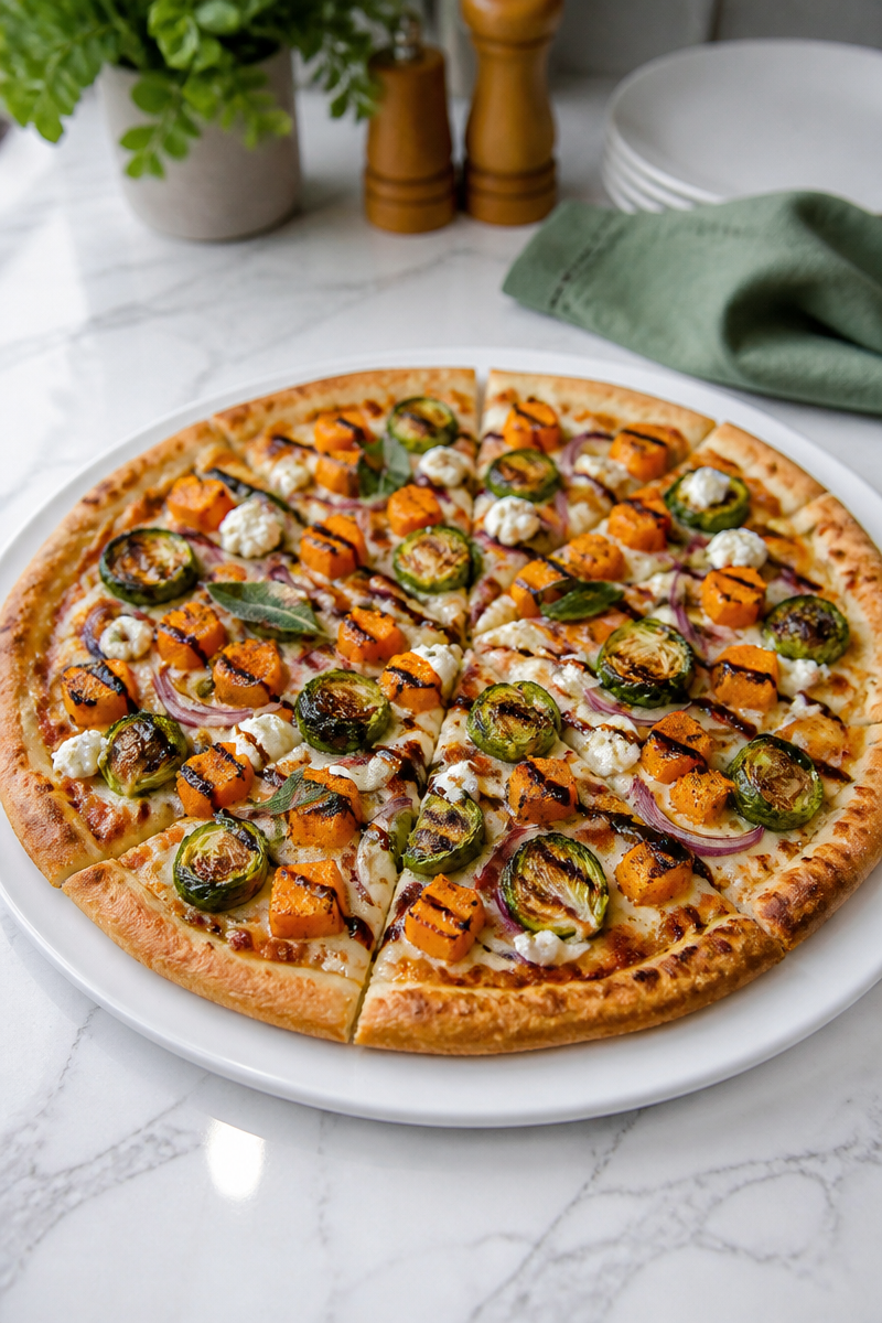 Fall Harvest Roasted Vegetable Pizza Fall Harvest Roasted Vegetable Pizza