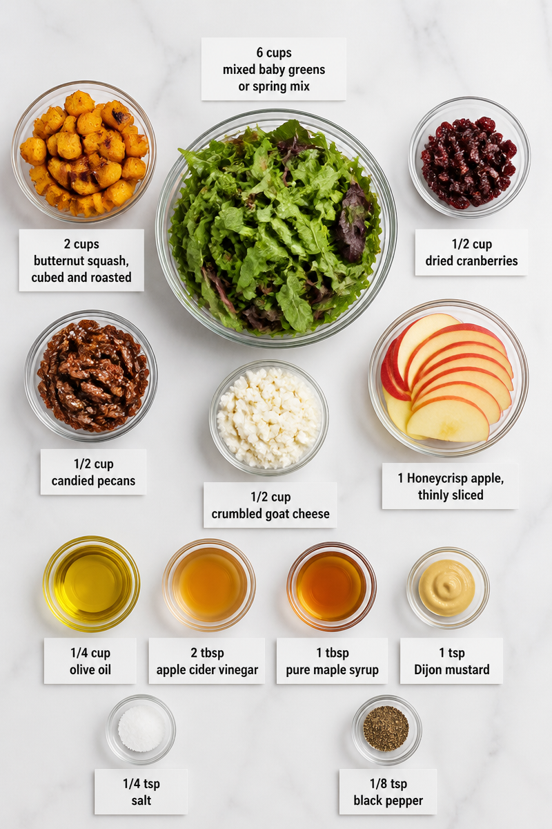 Fall Harvest Salad With Apple Vinaigrette Fall Harvest Salad With Apple Vinaigrette