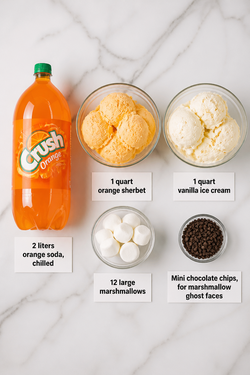 Fizzy Orange Sherbet Ghost Punch