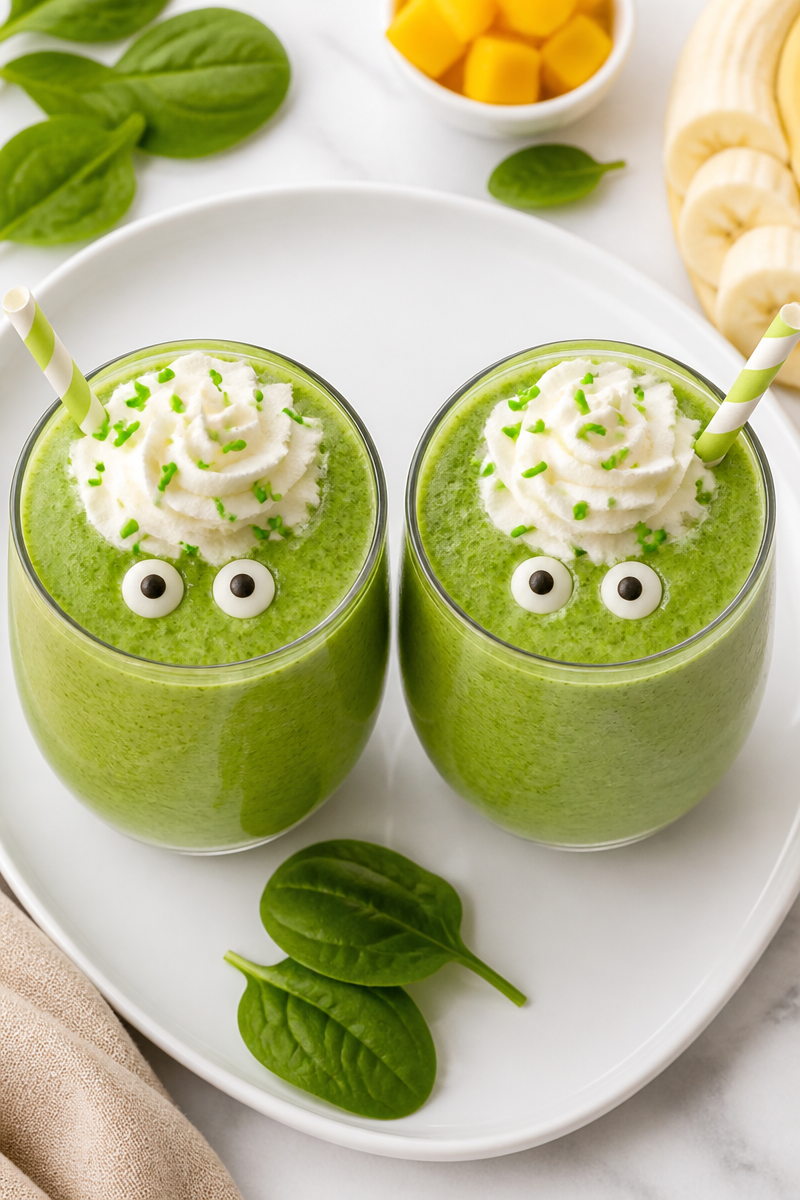 Frankenstein Green Smoothie Halloween Drink Frankenstein Green Smoothie Halloween Drink
