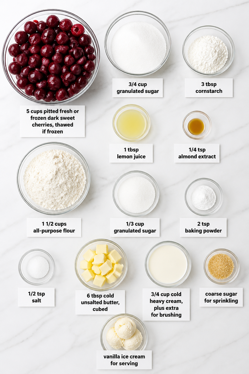 Fresh Cherry Cobbler Dessert Recipe