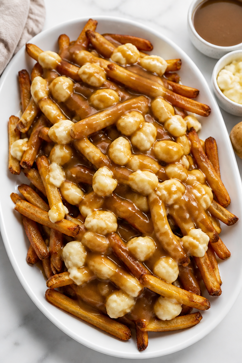 Fried Cheese Curd Poutine Style Fried Cheese Curd Poutine Style