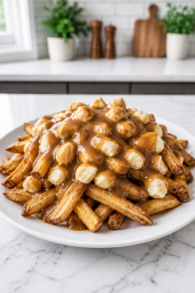 Fried Cheese Curd Poutine Style Fried Cheese Curd Poutine Style
