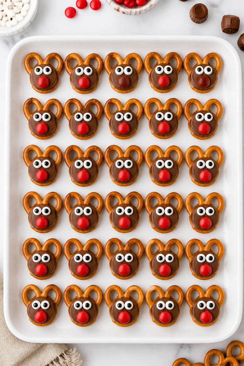 Fun Reindeer Chocolate Pretzel Treat Fun Reindeer Chocolate Pretzel Treat