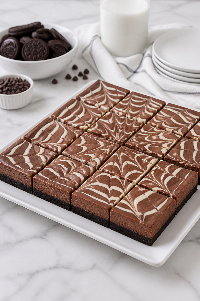 Gooey Spiderweb Chocolate Cheesecake Bars Gooey Spiderweb Chocolate Cheesecake Bars