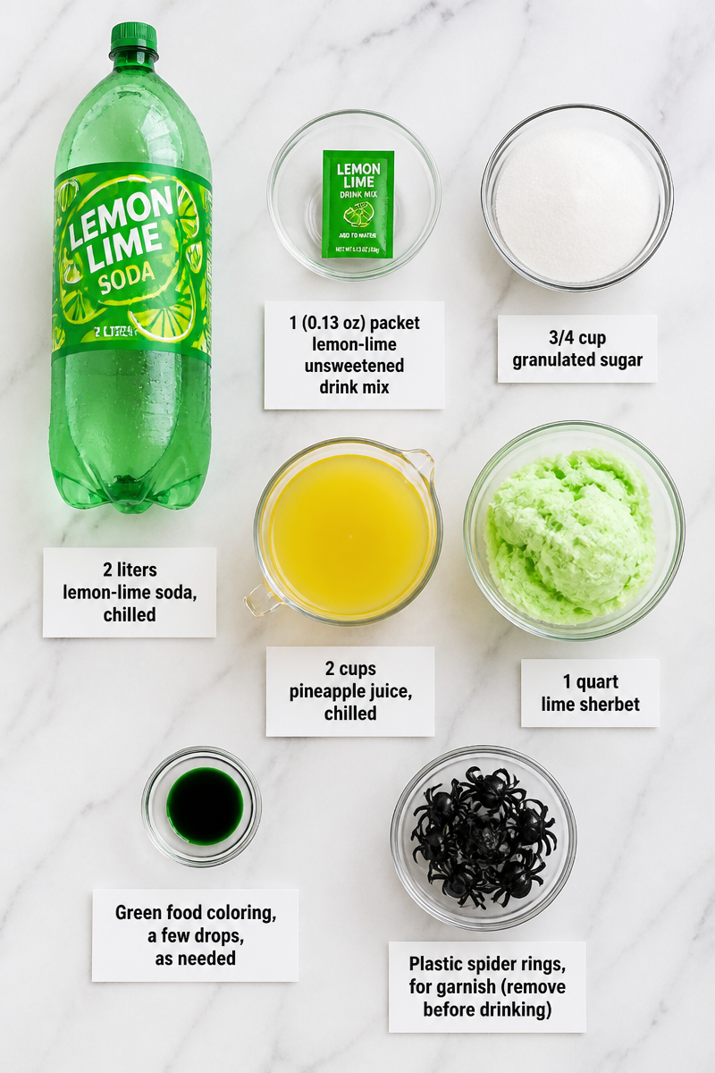 Green Slime Halloween Punch Bowl