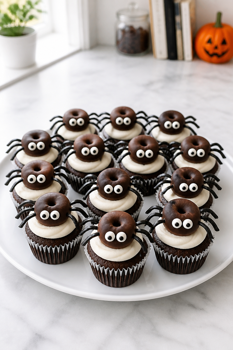 Halloween Chocolate Spider Cupcake Topper