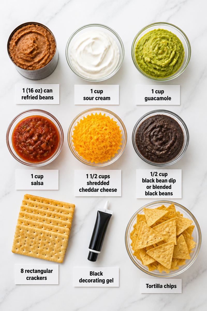 Halloween Graveyard Taco Dip Recipe Halloween Graveyard Taco Dip Recipe