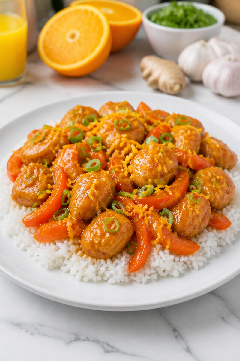 Halloween Orange Chicken Stir Fry Halloween Orange Chicken Stir Fry
