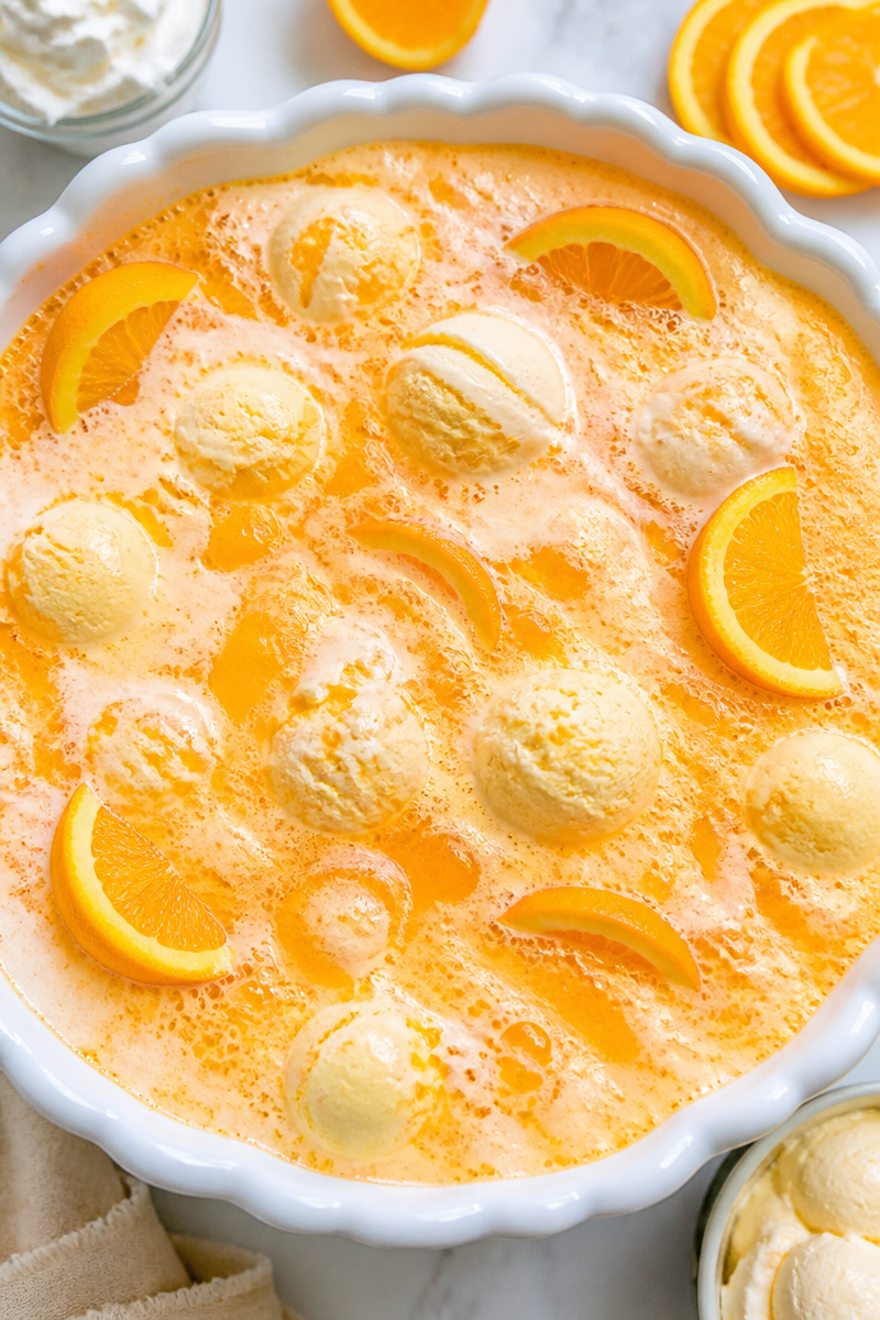 Halloween Orange Creamsicle Punch Bowl Halloween Orange Creamsicle Punch Bowl
