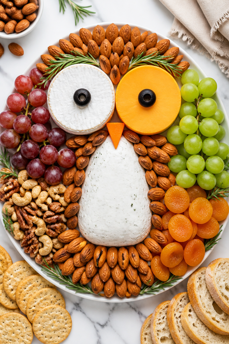 Halloween Owl Shaped Cheese Board Halloween Owl Shaped Cheese Board