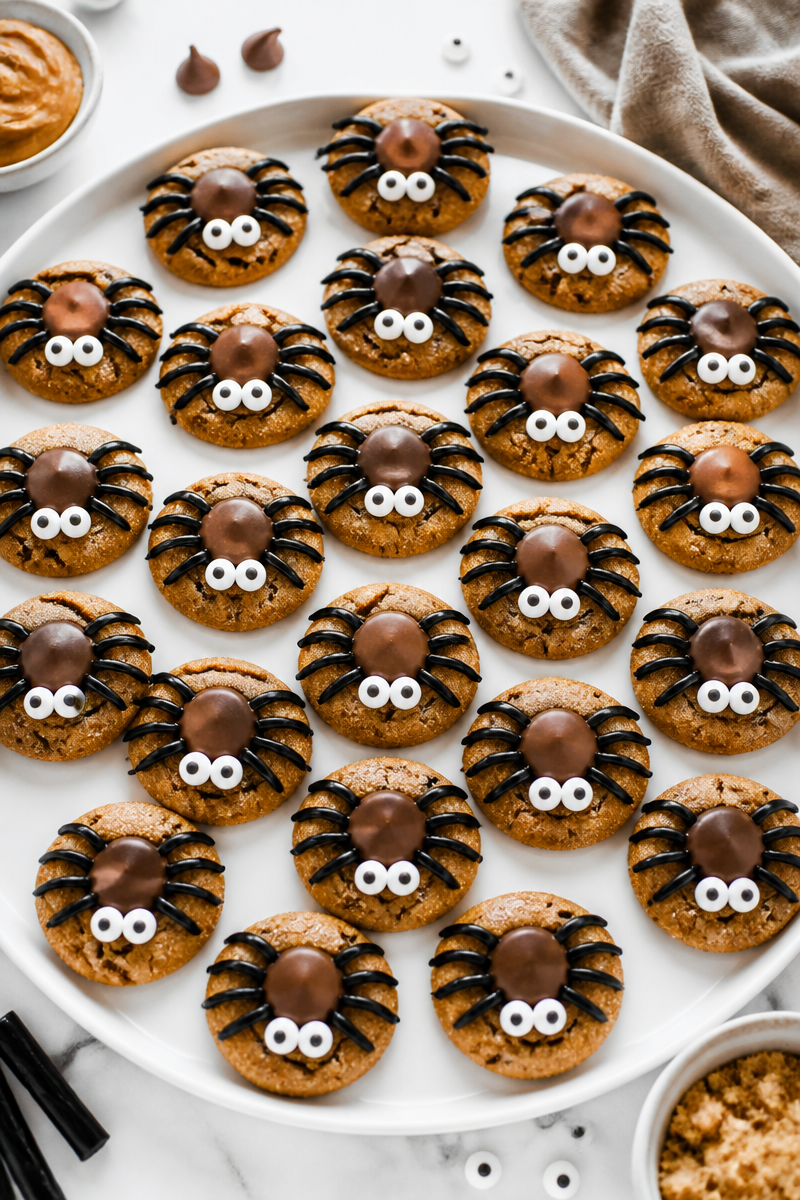 Halloween Peanut Butter Spider Cookie