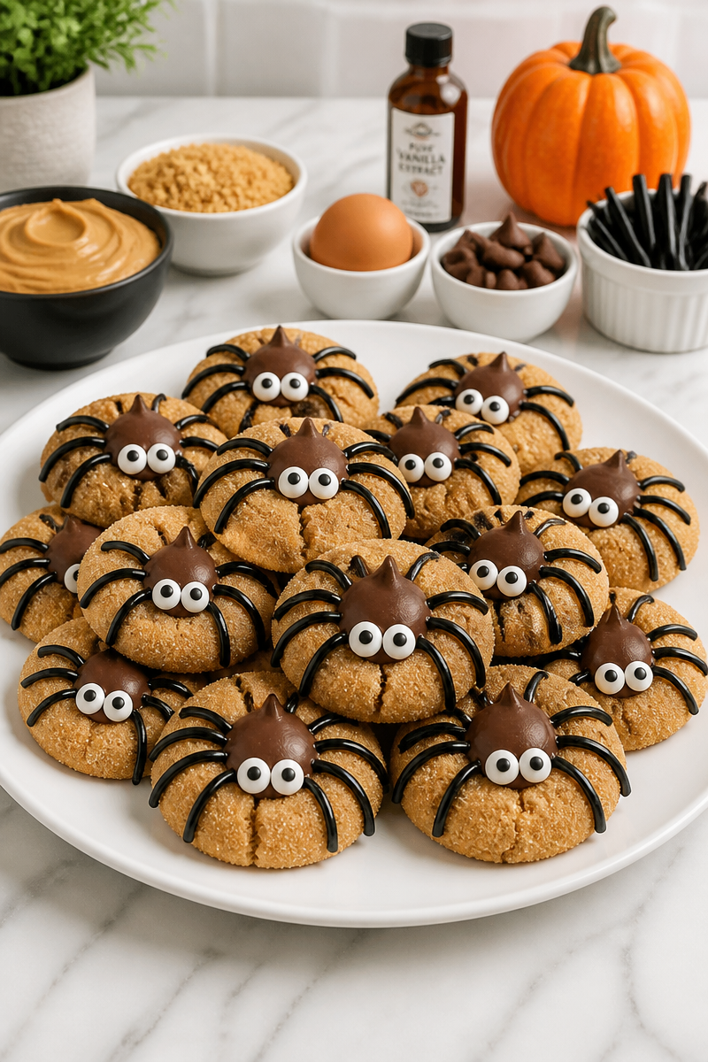 Halloween Peanut Butter Spider Cookie