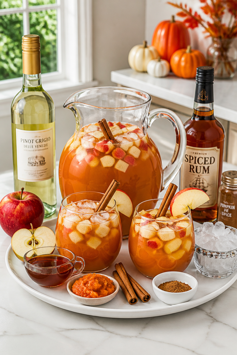 Halloween Pumpkin Spice Sangria Recipe Halloween Pumpkin Spice Sangria Recipe