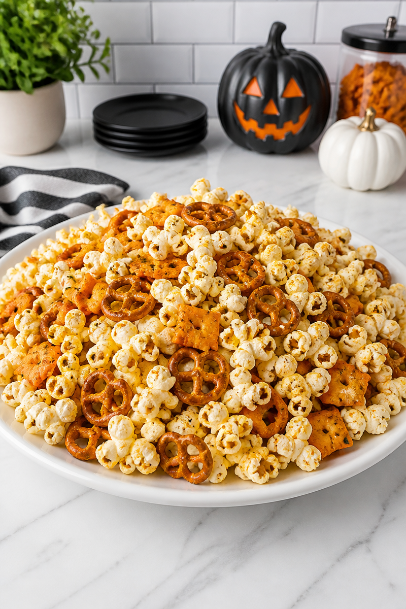 Halloween Ranch Popcorn Snack Mix Halloween Ranch Popcorn Snack Mix