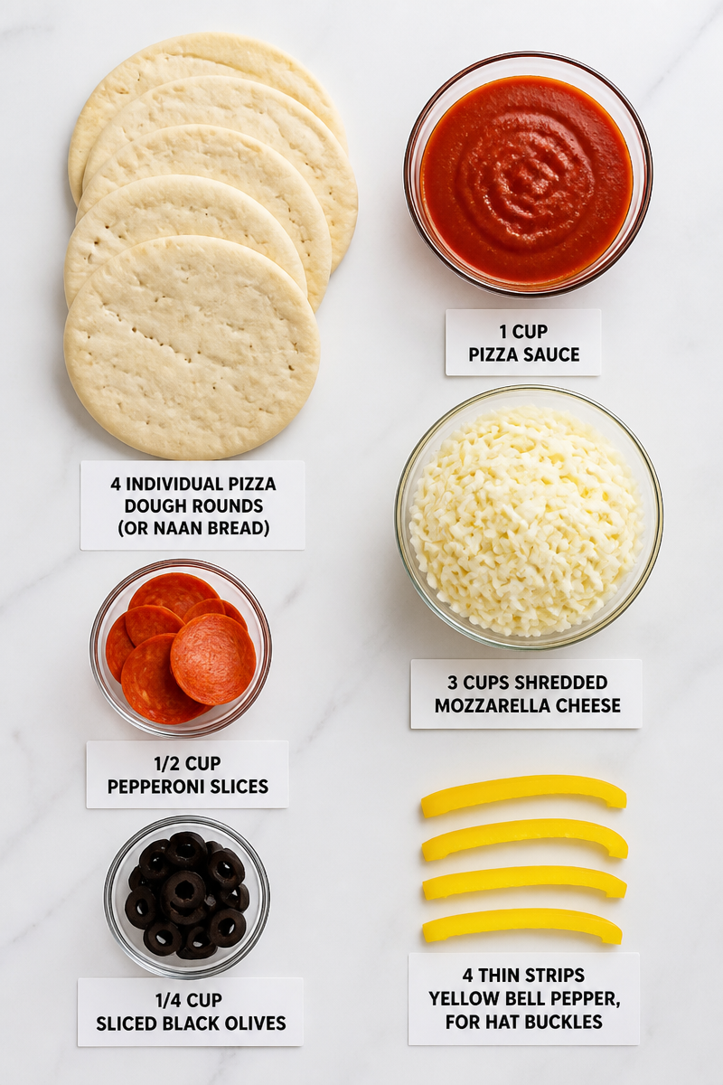 Halloween Witch Hat Personal Pizzas