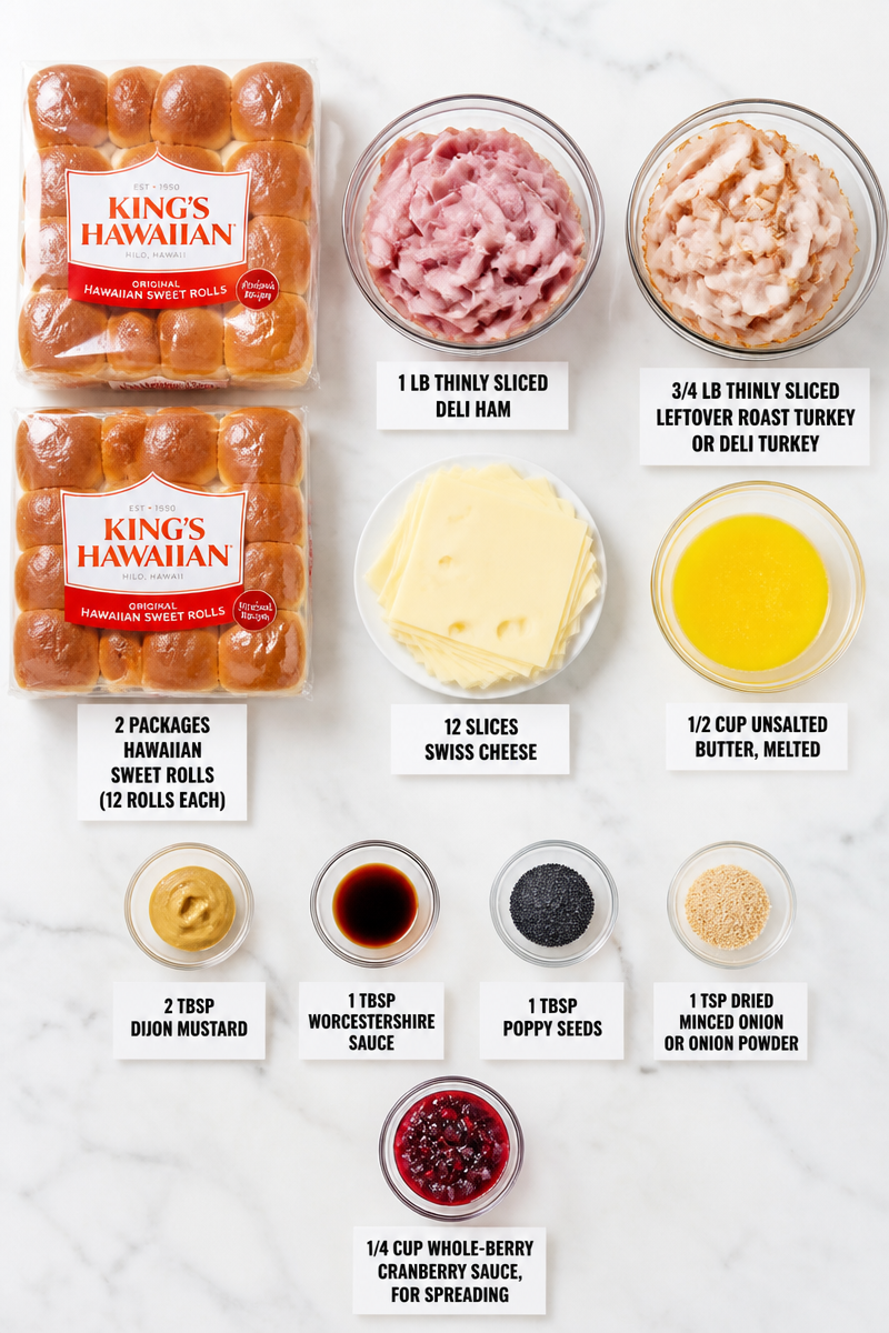 Hawaiian Roll Turkey Ham Bake Hawaiian Roll Turkey Ham Bake