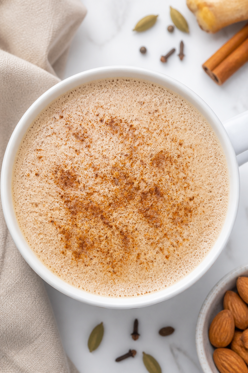 Homemade Almond Milk Chai Latte Homemade Almond Milk Chai Latte