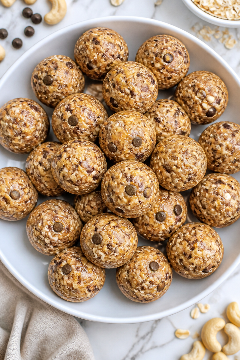 Homemade Cashew Butter Energy Bites