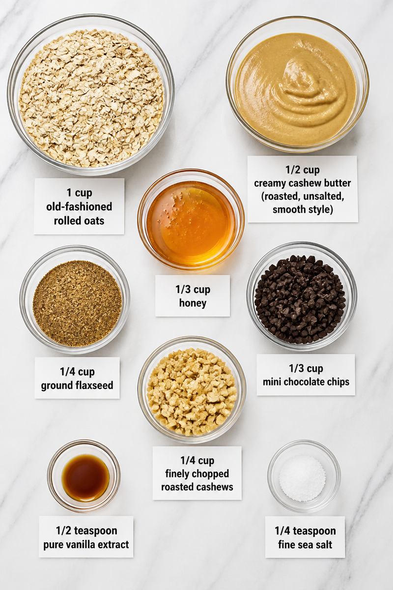 Homemade Cashew Butter Energy Bites