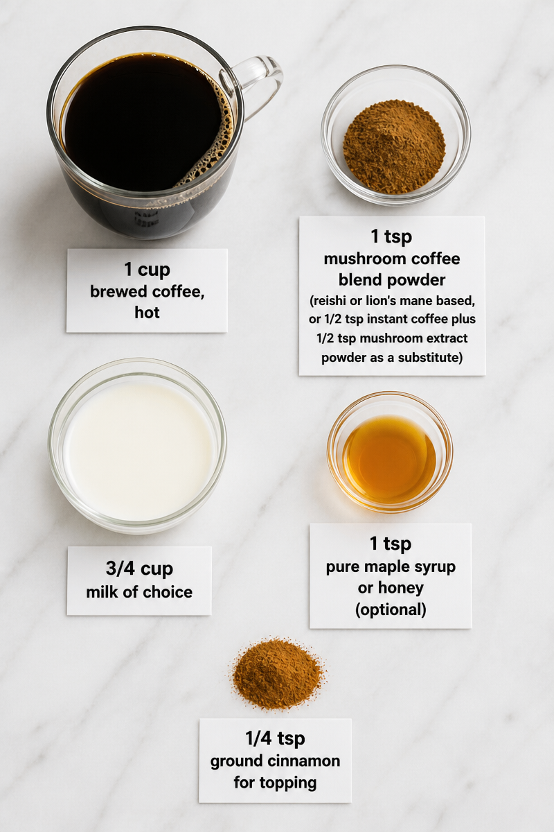 Homemade Mushroom Coffee Latte Recipe Homemade Mushroom Coffee Latte Recipe