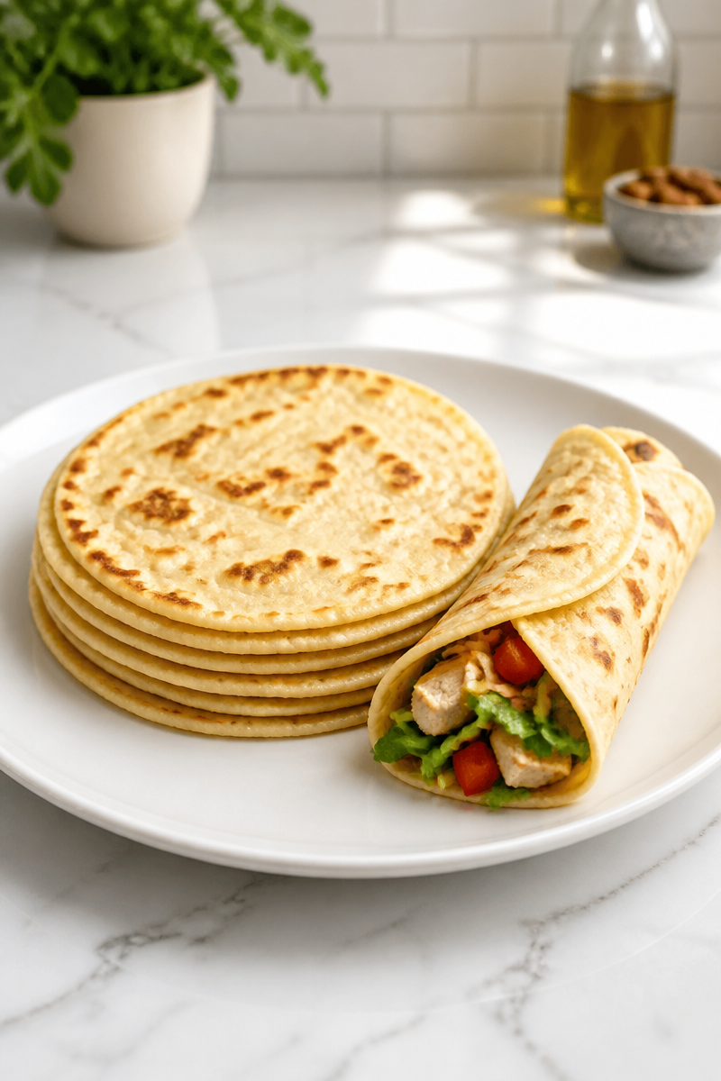 Keto Almond Flour Tortilla Wrap Keto Almond Flour Tortilla Wrap