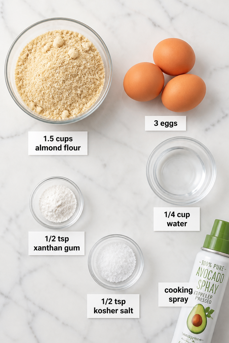 Keto Almond Flour Tortilla Wrap Keto Almond Flour Tortilla Wrap