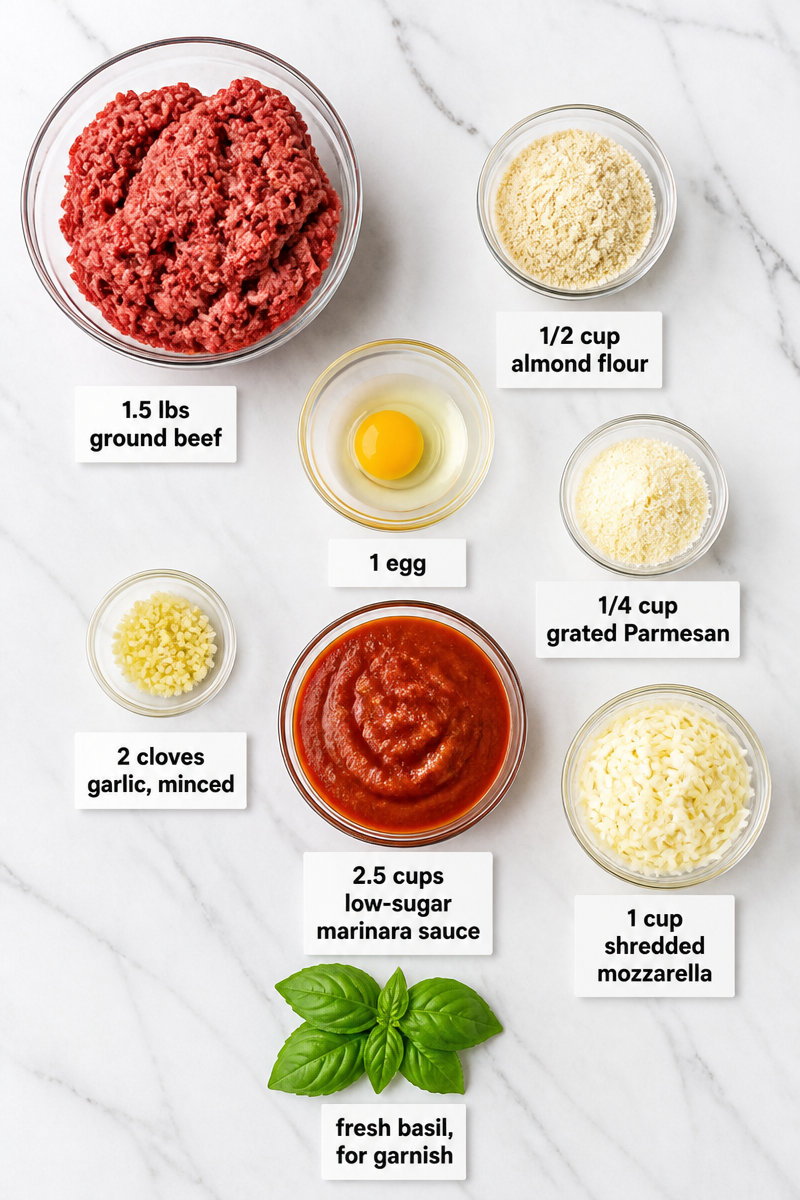 Keto Beef Meatball Marinara Skillet Keto Beef Meatball Marinara Skillet