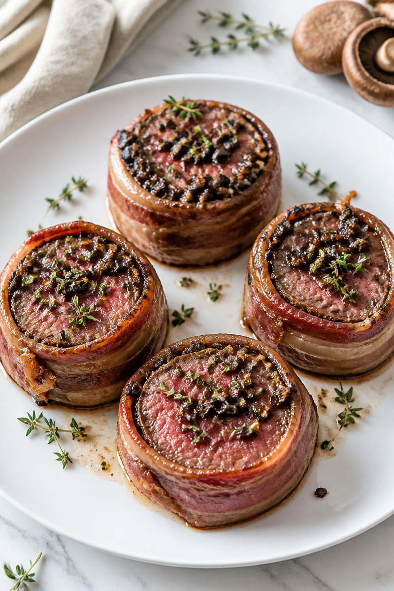 Keto Beef Wellington Individual Portobello Keto Beef Wellington Individual Portobello